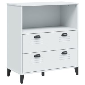 vidaXL bogskab VIKEN 80x40x90 cm konstrueret tr&aelig; hvid