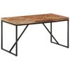 vidaXL spisebord 140x70x76 cm massivt akacietr&aelig; og mangotr&aelig;