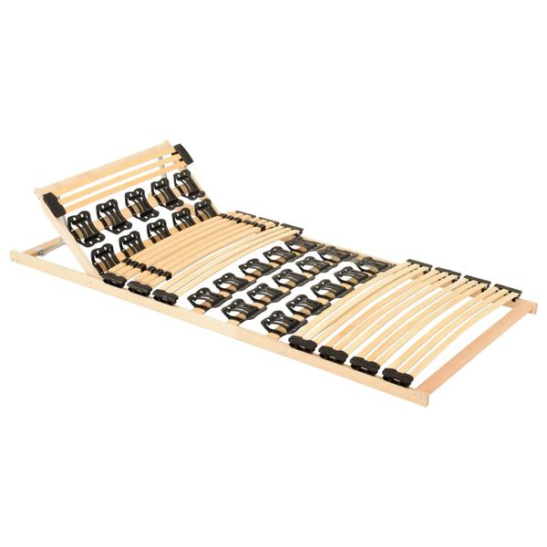vidaXL lamelbund med 38 lameller 90x200 cm justérbar hovedende