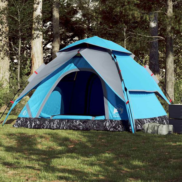 vidaXL 5-personers campingtelt kuppel quick-release bl&aring;