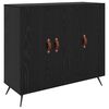 vidaXL Sideboard Sort eg 89,5 x 34 x 80 cm Konstrueret tr&aelig;