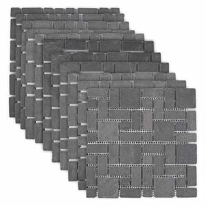 vidaXL Mosaik Fliser Gr&aring; 30 x 30 cm Marmor