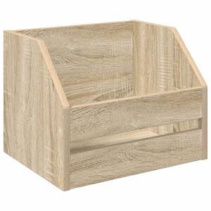 vidaXL Vinylalbum kasse Sonoma-eg 38 x 30 x 29 cm Konstrueret tr&aelig;