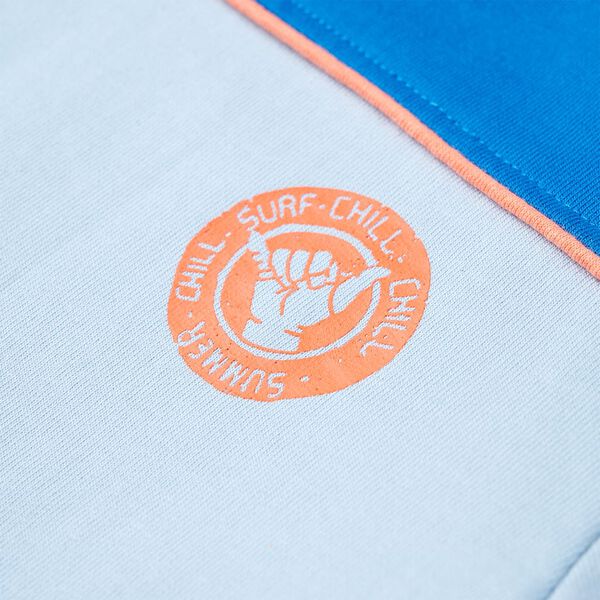 Sweatshirt til b&oslash;rn str. 92 bl&aring; og lysebl&aring;