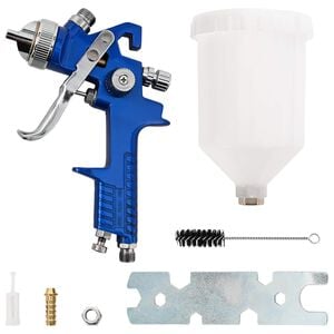 vidaXL HVLP malerspraypistol 600 ml kop 1,4 mm dyse 600 ml Bl&aring; og Hvid