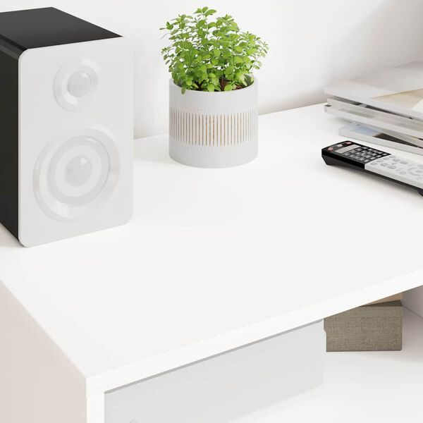 vidaXL TV-skab med skuffe Hvid 100 x 48 x 43 cm Konstrueret træ