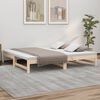 vidaXL daybed med udtr&aelig;k 2x(75x190) cm massivt fyrretr&aelig;