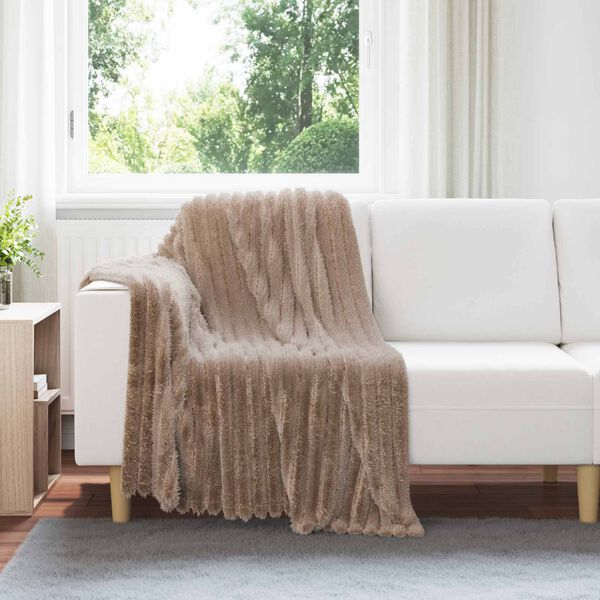 vidaXL Kastet&aelig;pper 6 pcs Camel 150 x 130 cm Fleece