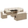 vidaXL sofas&aelig;t til haven 9 dele med hynder polyrattan beige