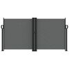 vidaXL sammenrullelig sidemarkise 120 x 1000 cm antracitgr&aring;