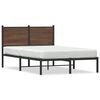 vidaXL sengeramme 120x190 cm uden madras metal brun egetr&aelig;sfarve