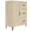 vidaXL sk&aelig;nk 69,5x34x90 cm konstrueret tr&aelig; sonoma-eg