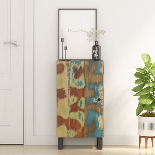 vidaXL sk&aelig;nk med l&aring;ge 40x31x75 cm massivt genbrugstr&aelig;