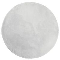vidaXL gulvtæppe HUARTE Ø 80 cm kort luv og vaskbart grå