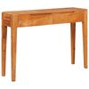 vidaXL Konsolbord med skuffe Brun 110 x 30 x 80 cm Massivt Akacietr&aelig;