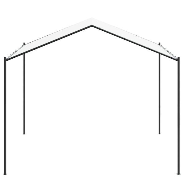 vidaXL Pavillon Hvid 4 x 4 x 2,6 m St&aring;l og Polyester