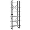 vidaXL reol 80x30x210 cm konstrueret tr&aelig; gr&aring; sonoma-eg