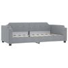vidaXL daybed 90x190 cm stof lysegr&aring;