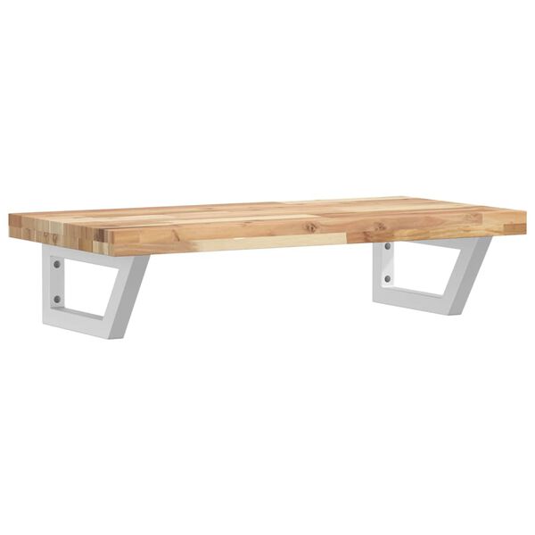 vidaXL v&aelig;gh&aelig;ngt badev&aelig;relseshylde st&aring;l og massivt akacietr&aelig;