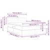 vidaXL Seng med opbevaring og madras Bl&aring; 140 x 200 cm Konstrueret tr&aelig;