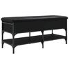 vidaXL skob&aelig;nk 102x42x45 cm konstrueret tr&aelig; sort