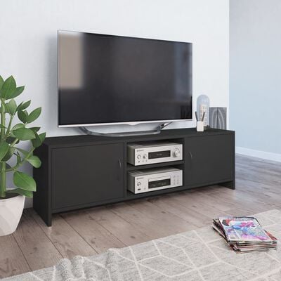 vidaXL tv-bord 120x30x37,5 cm konstrueret træ grå