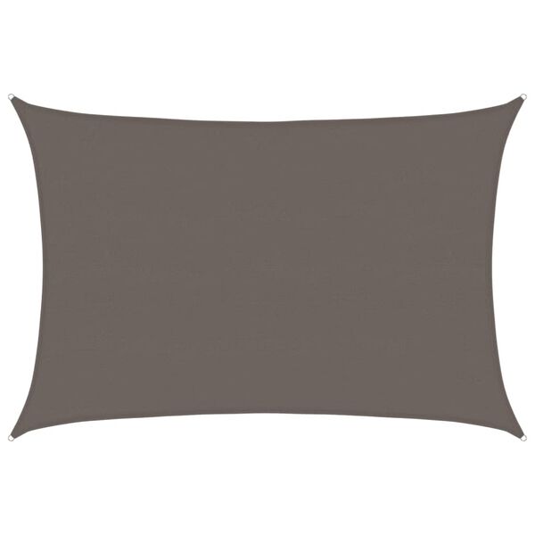 vidaXL solsejl 160 g/m&sup2; 5x7 m HDPE antracitgr&aring;