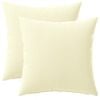 vidaXL Pude med pude HEERLEN 2 stk. Cremefarvet Polyester