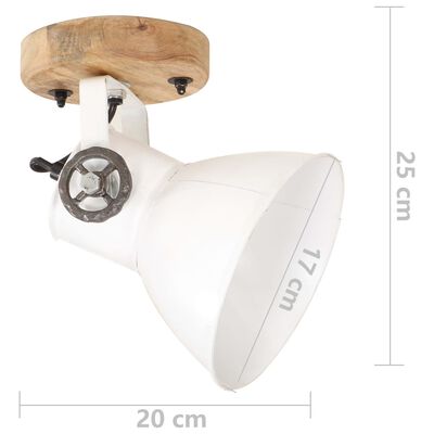 vidaXL industrielle væg-/loftlamper 2 stk. 20x25 cm E27 hvid