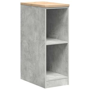 vidaXL Garageopbevaringsskab Beton Gr&aring; 30x51x85cm Massivt tr&aelig; Fyrretr&aelig;