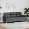vidaXL 3-personers sofa 180 cm stof m&oslash;rkegr&aring;