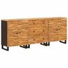 vidaXL Sideboard 3 stk. 60 x 33 x 75 cm Massivt mangotr&aelig; Brun