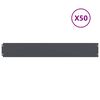 vidaXL pl&aelig;nekanter 50 stk. 15x103 cm koldvalset st&aring;l antracit