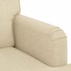 vidaXL Sofa 2 pcs Creme 162 x 80 x 85 cm Stof