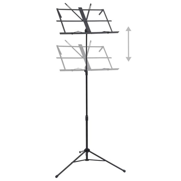 vidaXL nodestativ stål sort