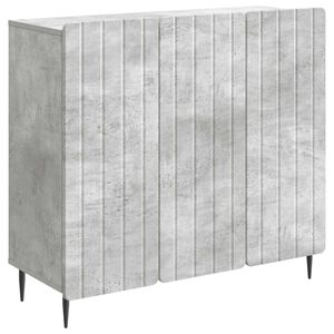 vidaXL Sideboard Betongr&aring; 89 x 34,5 x 82 cm Konstrueret tr&aelig;