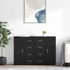 vidaXL Sideboards Corona 2 pcs Sort eg 59 x 39 x 80 cm Konstrueret tr&aelig;
