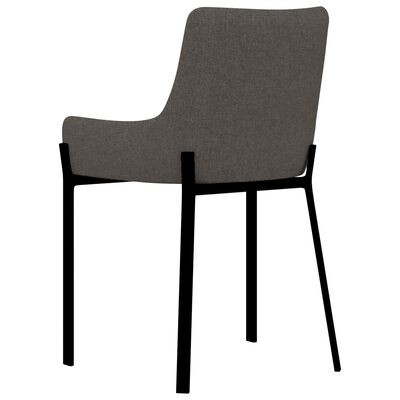 vidaXL spisebordsstole 4 stk. stof gråbrun