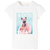 T-shirt til b&oslash;rn str. 116 ecrufarvet