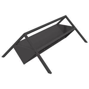 vidaXL Fodertrug til husdyr Sort 111 x 76 x 38 cm 10 kg