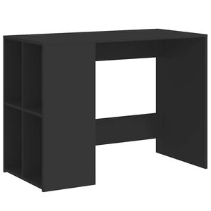 vidaXL skrivebord 102x50x75 cm konstrueret tr&aelig; sort