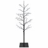 vidaXL Micro-birkejuletr&aelig; Sort 120 cm St&aring;l 279 LED'er
