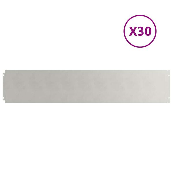 vidaXL pl&aelig;nekanter 30 stk. 20x103 cm rustfrit st&aring;l