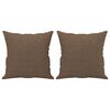 vidaXL 2-personers sofa med pyntepuder 140 cm stof brun