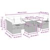 vidaXL sofas&aelig;t til haven 8 dele med hynder polyrattan beige