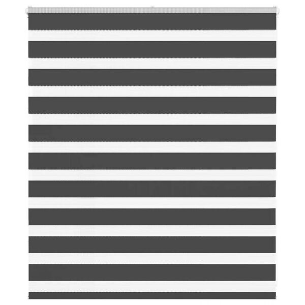 vidaXL zebragardin sort 125x100 cm stofbredde 120,9 cm polyester