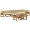 vidaXL Udend&oslash;rs sofagruppe med pude 8 pcs Naturlig og Beige