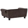 vidaXL hundesofa 72x45x30 cm plys brun