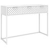 vidaXL konsolbord 106x35x75 cm st&aring;l hvid