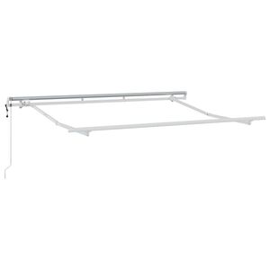 vidaXL Markiseramme Hvid 3 x 2 m Metal